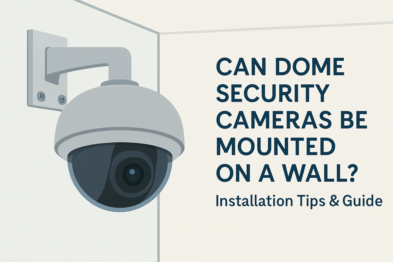 Can Dome Security Cameras Be Mounted on a Wall? Installation Tips & Guide