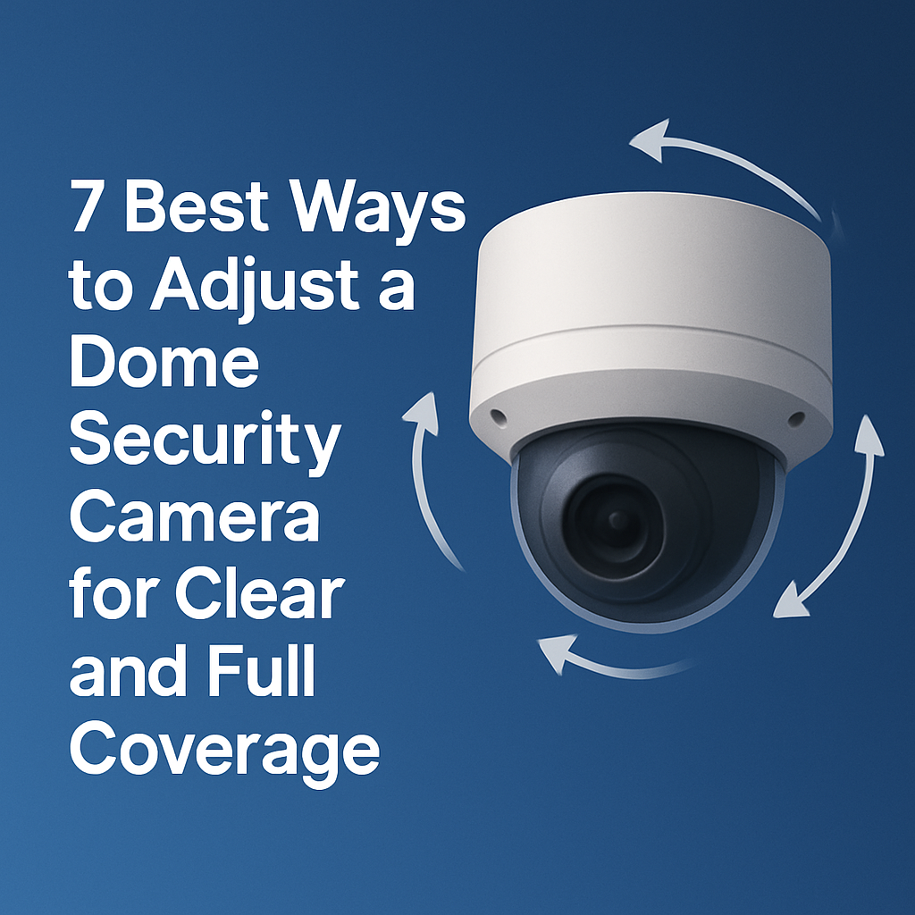 7 Best Ways to Adjust a Dome Security Camera for Clear and Full Coverage