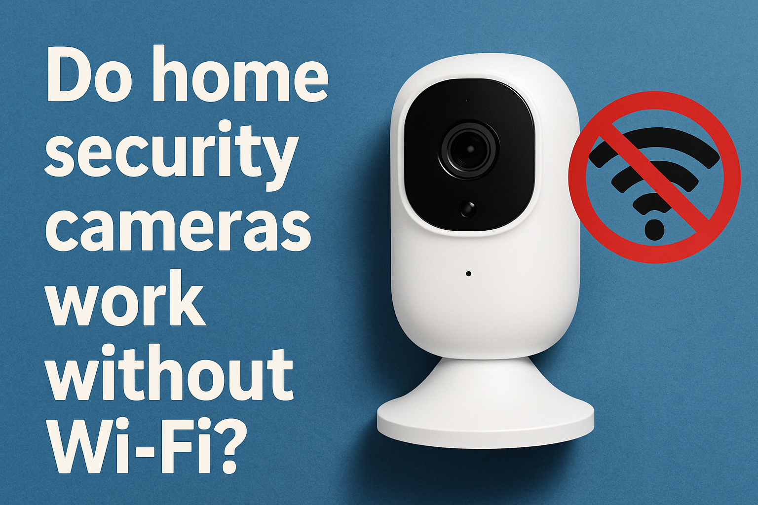 Do home security cameras work without Wi-Fi