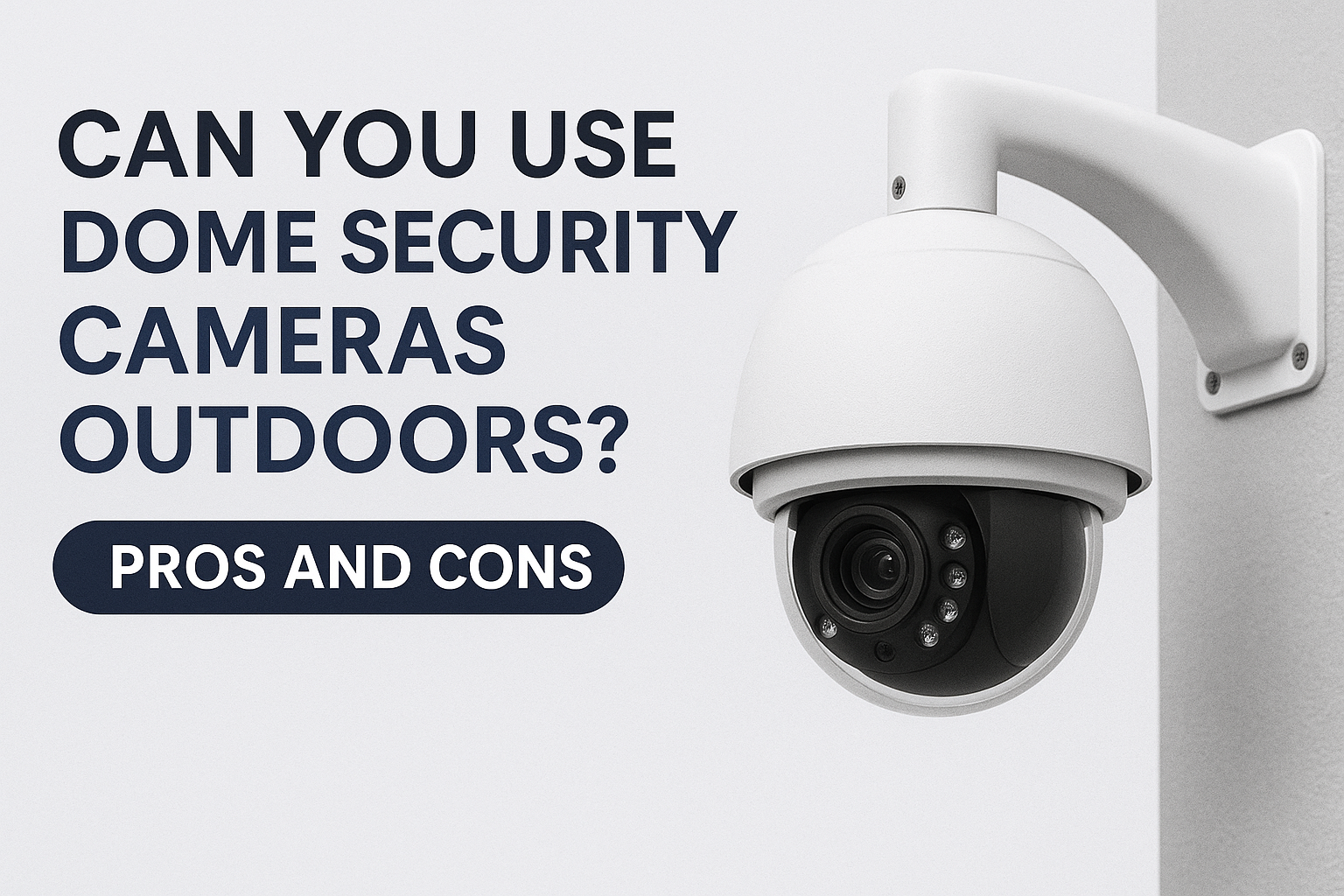 Can You Use Dome Security Cameras Outdoors? Pros & Cons Explained