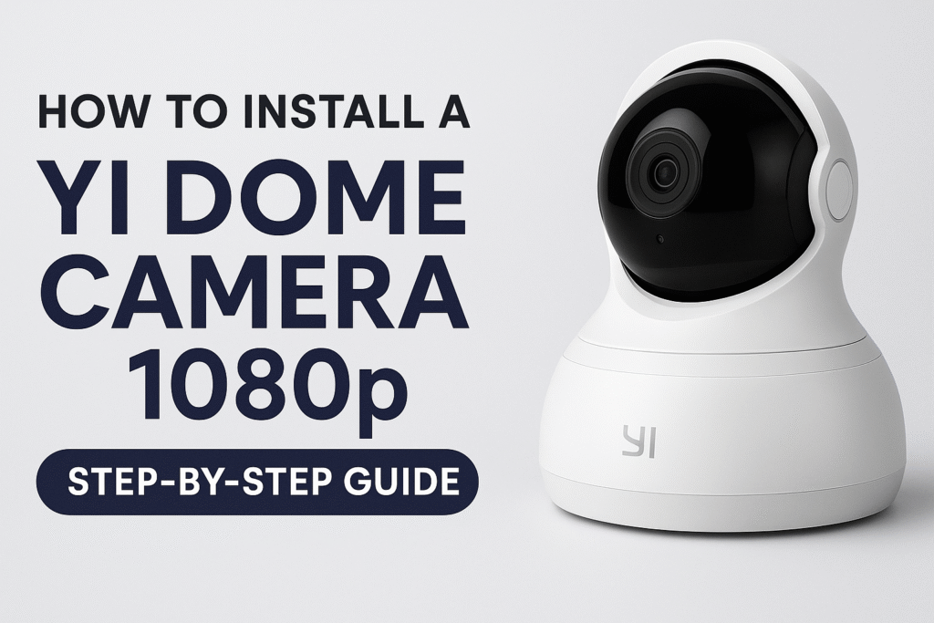 How to Install a Yi Dome Camera 1080p | Step-by-Step Guide